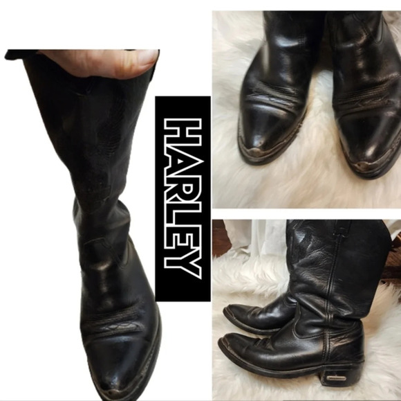 Harley Davidson‎ steel toe cowboy boots 10 M
